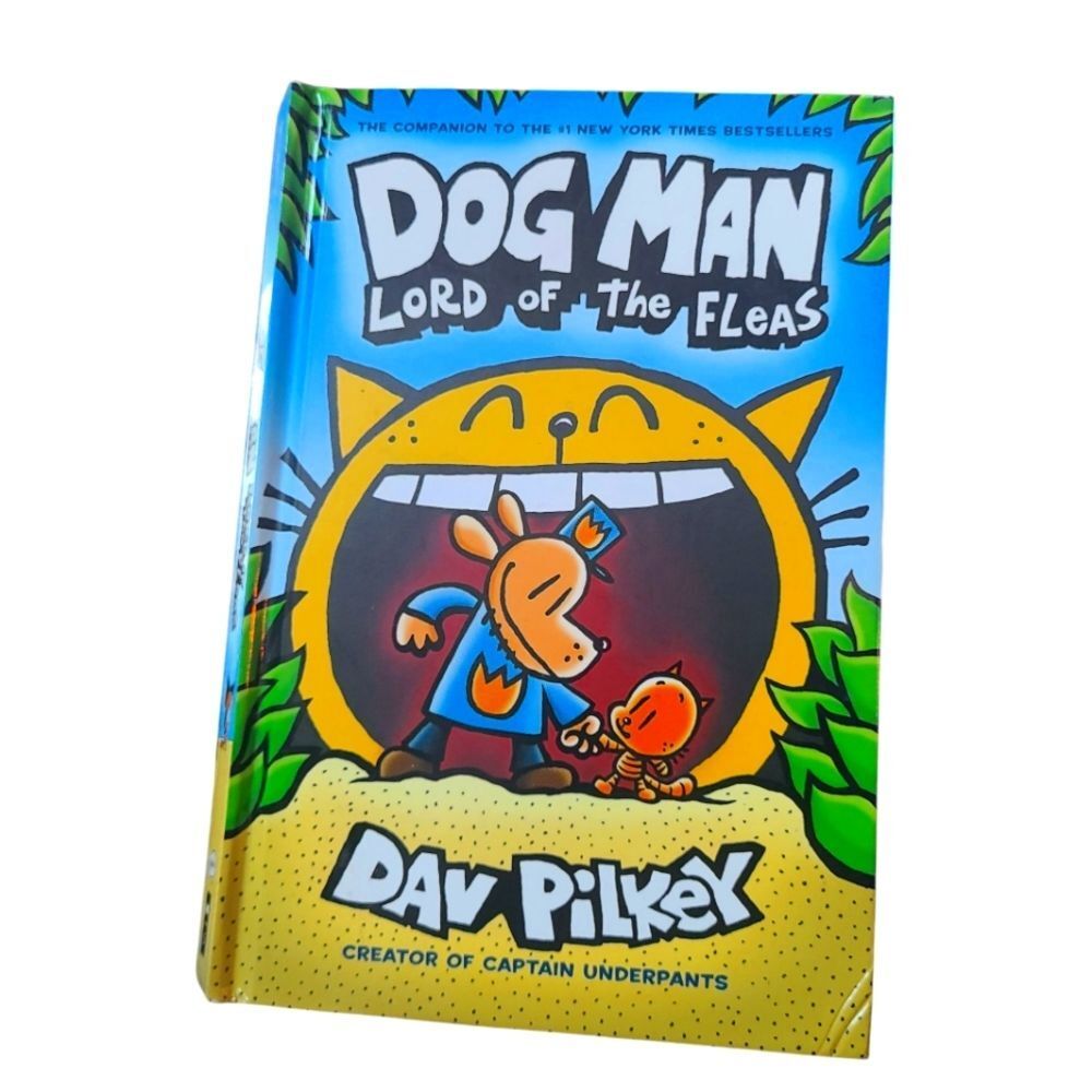 3/$20 DOGMAN LORD OF THE FLEAS Dav‎ Pilkey Hardbound NWT